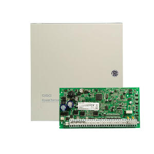Centrala alarma antiefractie DSC Power PC 1864 cu cutie metalica, 8 partitii, 8-64 zone, 95 utilizatori