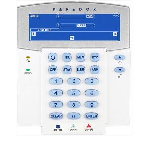 Tastatura LCD Paradox K35, 32 zone, 2 partitii, StayD