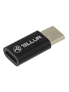 Adaptor Tellur TLL155161, OTG USB, Type-C la Micro-USB, universal, Negru
