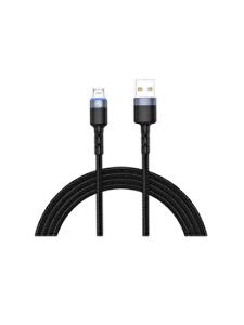 Cablu Tellur TLL155353, 1.2 m, Micro USB, nailon, Negru