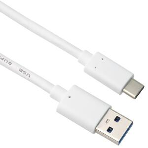 Cablu USB 3.2 Gen 2-C la USB-A 3A T-T 1m Alb, ku31ck1w