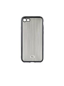Carcasa pentru iPhone 7 Tellur TLL118631, decupaje exacte, linii verticale Negre, silicon, Negru