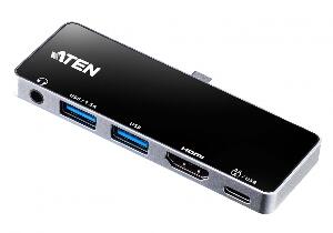 Docking station USB type C la HDMI / 2 x USB-A / jack stereo cu PD 3.0 92W, ATEN UH3238