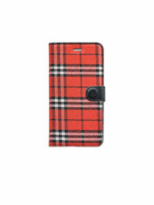 Husa pentru Iphone 7 Tellur TLL184031, rezistenta la socuri, flip cover, textil, Rosu