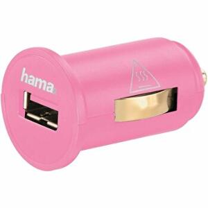 Adaptor auto Hama, U6108952, 2.4A, roz