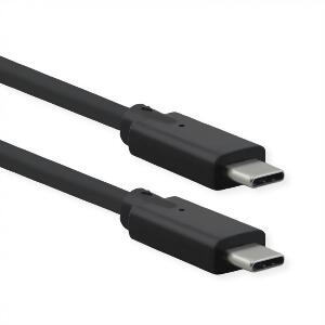 Cablu USB 3.2-C Gen 2x2 cu PD (Power Delivery) 20V5A Emark T-T 0.5m Negru, Roline 11.02.9070