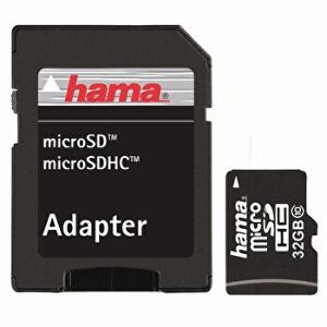 Card de memorie MicroSDHC + Adaptor Hama 108086, 8GB, Class 10