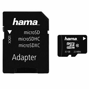 Card microSDHC Hama, 108089, 32 Gb, negru