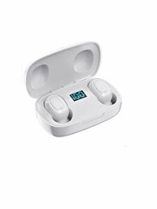 Casti In-ear MRG L-TWS-T10S 0370, 4 h, Bluetooth, pliabil, Alb