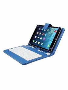 Husa Tableta MRG 0105, 7 inch, tastatura Micro-USB, prindere 4 cleme, Albastru