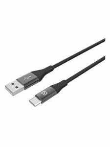 Cablu de date Celly USBTYPECCOLORBK, 1 m, USB 2.0, USB-C, Negru