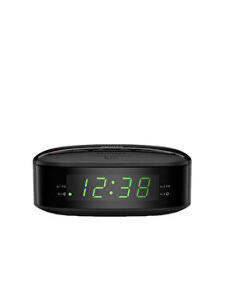 Radio cu ceas Philips TAR3205/12, 0.2 W, 10 posturi presetate, afisaj LED, Negru