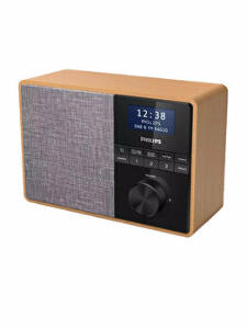 Radio cu ceas Philips TAR5505/10, 5 W, Bluetooth v5.0, 20 posturi presetate, Maro