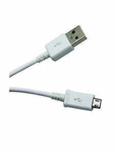 Cablu de date MRG 0169, 150 cm, USB + MicroUSB, plastic, Alb