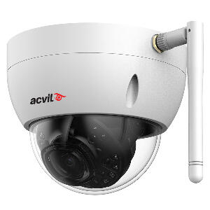 Camera supraveghere Dome IP Wi-Fi Acvil WIFI-DF30-4M 2.0, 4 MP, IR 30 m, 2.8 mm, slot card