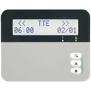 Tastatura LCD Teletek Eclipse LCD32, 8 partitie, 32 zone, 1 intrare, 1 iesire PGM