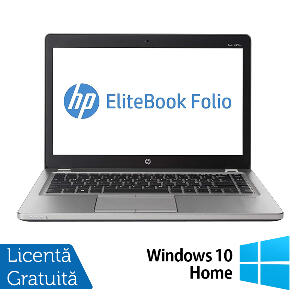 Laptop HP EliteBook Folio 9470M, Intel Core i5-3437U 1.90GHz, 4GB DDR3, 120GB SSD, 14 Inch, Webcam + Windows 10 Home