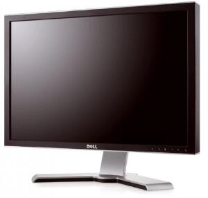 Monitor DELL UltraSharp 2408WFP, 24 Inch LCD, 1920 x 1200, VGA, DVI, HDMI, Display Port, USB, Fara picior