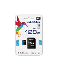 Card ADATA MicroSDXC Premier, 128 GB, Clasa 10, V10, A1 + Adaptor SD, Negru