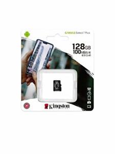 Card de memorie MicroSD Kingston Canvas Select Plus, 128GB, UHS-I, Class 10, Negru