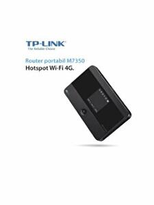 Router Wireless portabil TP-LINK M7350, 3G/4G, Dual Band, 150 Mbps, 1 Antena interna, autonomie partajare 4G 10 h, 32 G SD, Negru