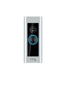 Interfon Video Ring Pro Video Doorbell, Infrarosu, HD 1080p, sunet bidirectional, senzori de miscare, Argintiu