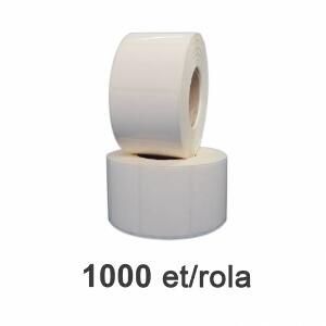 Role etichete de plastic ZINTA albe 45x32mm 1000 et./rola