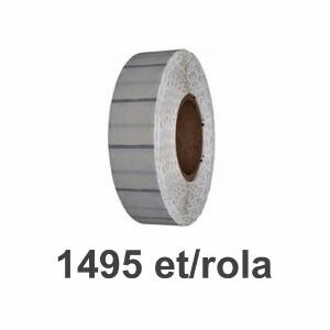 Role etichete de plastic ZINTA transparente rotunde 25mm black-mark 1495 et./rola
