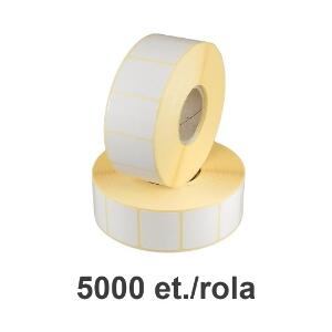 Role etichete semilucioase ZINTA 50x20mm 5000 et./rola