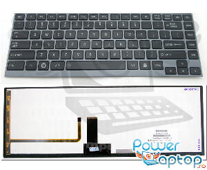 Tastatura Toshiba AEBU6P00010 SP iluminata backlit