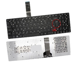 Tastatura Asus K55DR layout UK fara rama enter mare