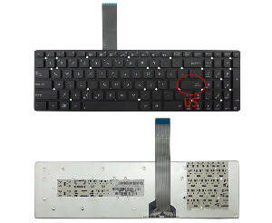 Tastatura Asus K55N layout US fara rama enter mic