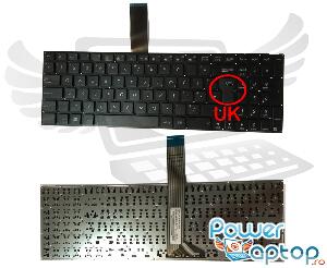 Tastatura Asus X551C layout UK fara rama enter mare