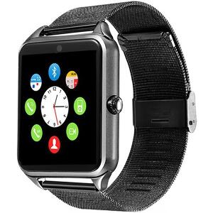 Ceas Smartwatch cu Telefon iUni GT08s Plus, Curea Metalica, Camera, Antizgarieturi, Aluminiu