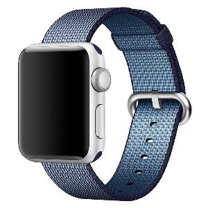 Curea pentru Apple Watch 38 mm iUni Woven Strap, Nylon, Midnight Blue