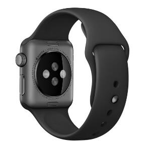 Curea pentru Apple Watch 42 mm Silicon iUni Black