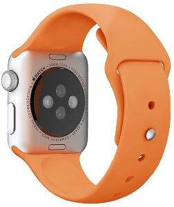 Curea pentru Apple Watch 42 mm Silicon iUni Orange