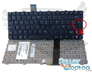 Tastatura Asus Eee PC 1016P layout UK fara rama enter mare