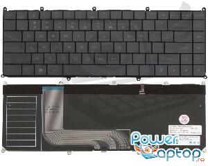Tastatura Dell Adamo 13 neagra iluminata backlit