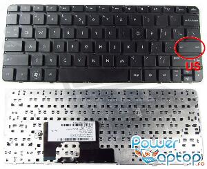 Tastatura HP Mini 110 3000 neagra layout US fara rama enter mic