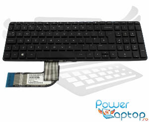 Tastatura HP Envy 15 v iluminata layout UK fara rama enter mare