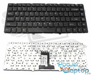 Tastatura neagra Sony Vaio VPC EA46FM layout US fara rama enter mic