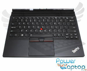 Tastatura Lenovo TP00082K1 neagra cu Palmrest negru