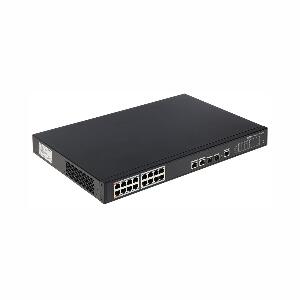 Switch cu 16+4 porturi PoE Dahua PFS4218-16ET-190, 4000 MAC, 1000 Mbps, cu management