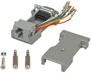 Adaptor serial socket DB9 la RJ45 M-M, Roline 12.03.7530