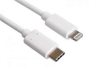 Cablu de date si incarcare USB-C la iPhone Lightning MFI T-T 1m Alb, KIPOD53