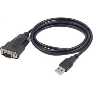 Cablu adaptor Gembird USB PC la serial imprimanta 1.5 m negru