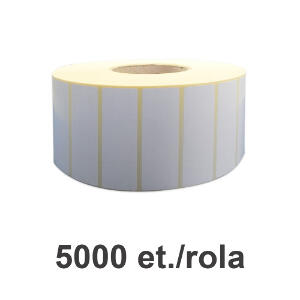 Role etichete semilucioase ZINTA 70x17mm 5000 et./rola