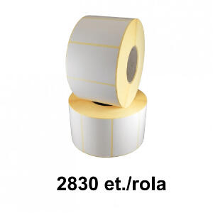 Role etichete semilucioase ZINTA 90x50mm tub 76mm 2830 et./rola