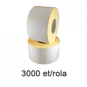 Role etichete semilucioase ZINTA detasabile 80x40mm 3000 et./rola